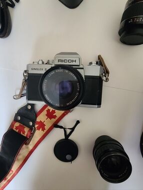 Ricoh Singlex II 35mm Film Camera Tested Working w/ 55mm f1.7 Lens Vintage Japan